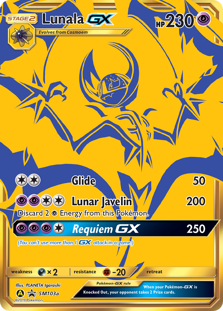 Lunala GX (SM103a) [Sun & Moon: Black Star Promos] - Comfy Hobbies