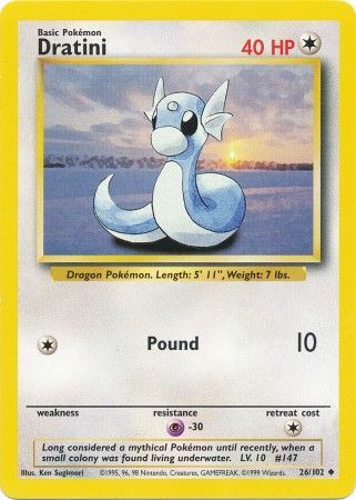 Dratini (26/102) [Base Set Unlimited] - Comfy Hobbies