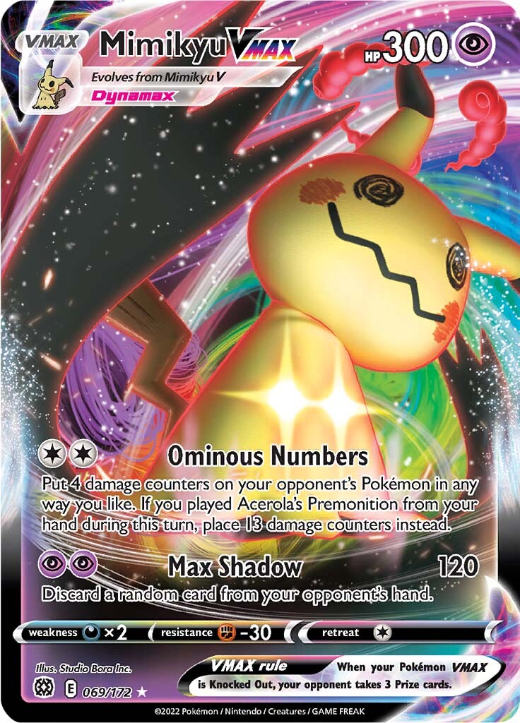 Mimikyu VMAX (069/172) [Sword & Shield: Brilliant Stars] - Comfy Hobbies