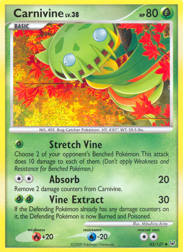 Carnivine (43/127) [Platinum: Base Set] - Comfy Hobbies