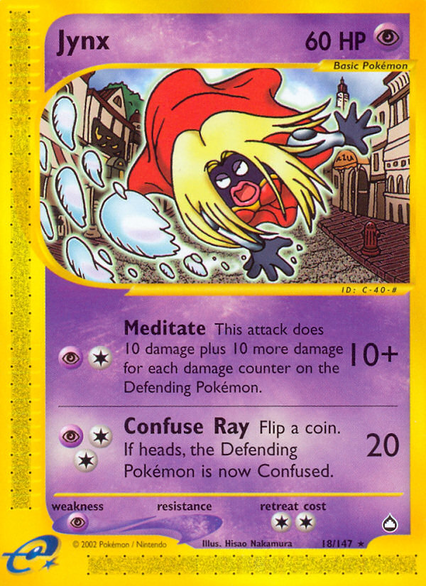 Jynx (18/147) [Aquapolis] - Comfy Hobbies