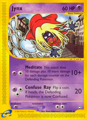 Jynx (18/147) [Aquapolis] - Comfy Hobbies