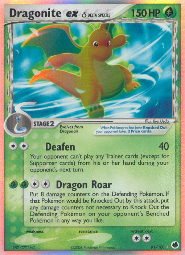 Dragonite ex (91/101) (Delta Species) [EX: Dragon Frontiers] - Comfy Hobbies