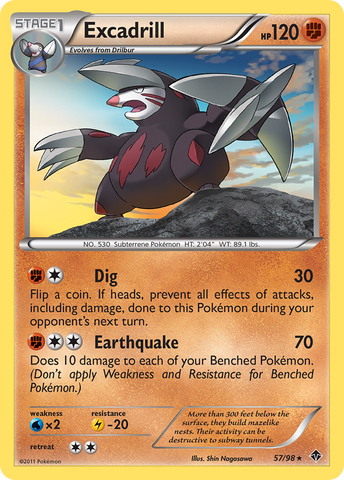 Excadrill (57/98) [Black & White: Emerging Powers] - Comfy Hobbies