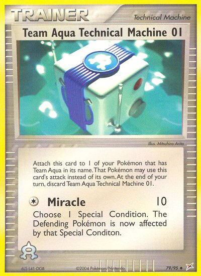 Team Aqua Technical Machine 01 (79/95) [EX: Team Magma vs Team Aqua] - Comfy Hobbies