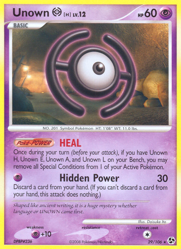 Unown H (29/106) [Diamond & Pearl: Great Encounters] - Comfy Hobbies