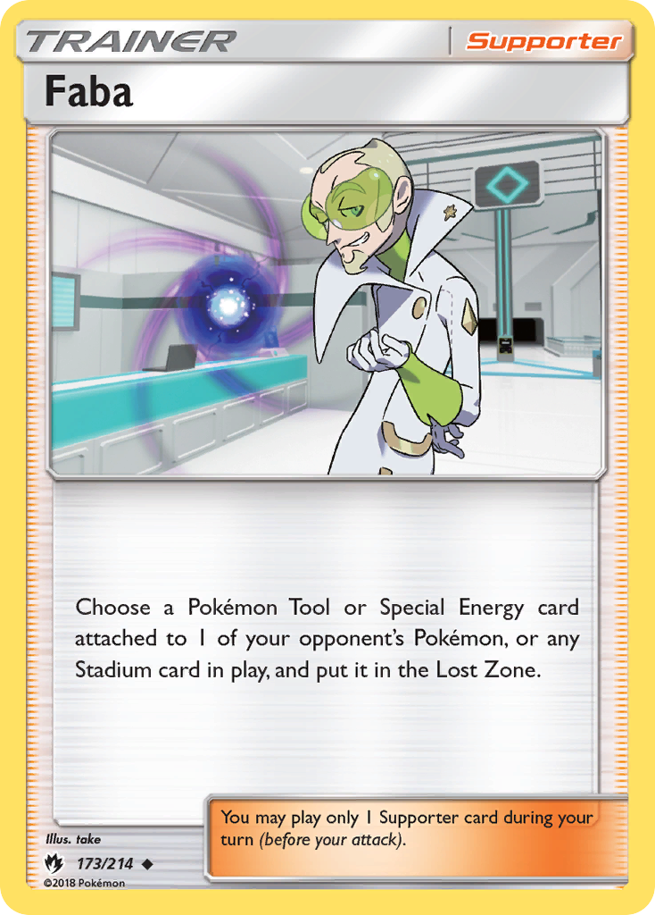 Faba (173/214) [Sun & Moon: Lost Thunder] - Comfy Hobbies