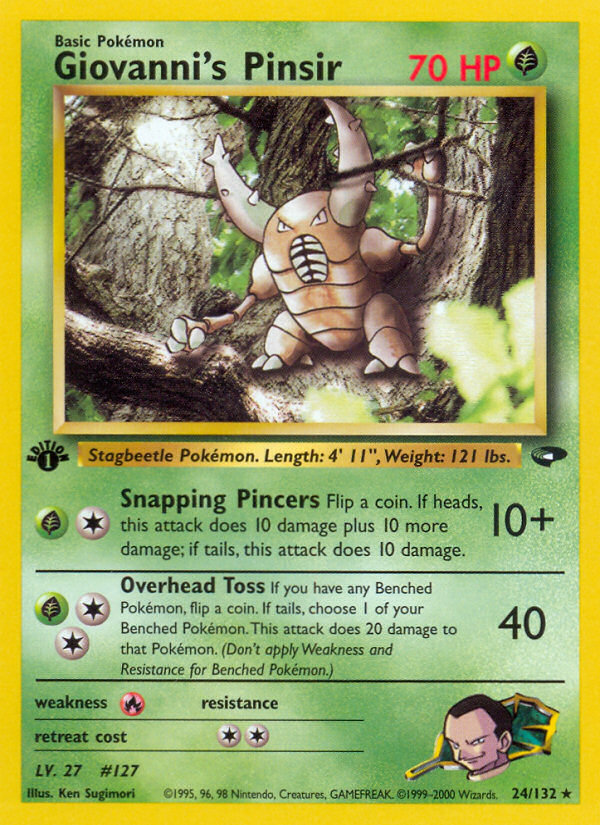 Giovanni's Pinsir (24/132) [Gym Challenge 1st Edition] - Comfy Hobbies