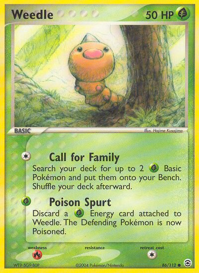 Weedle (86/112) [EX: FireRed & LeafGreen] - Comfy Hobbies