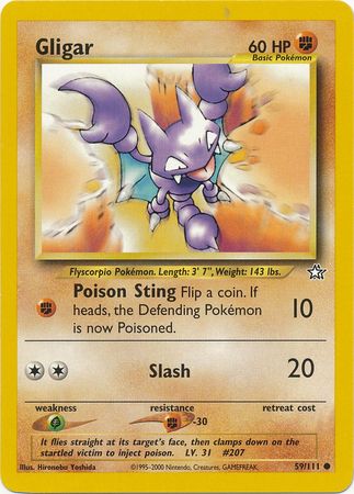 Gligar (59/111) [Neo Genesis Unlimited] - Comfy Hobbies