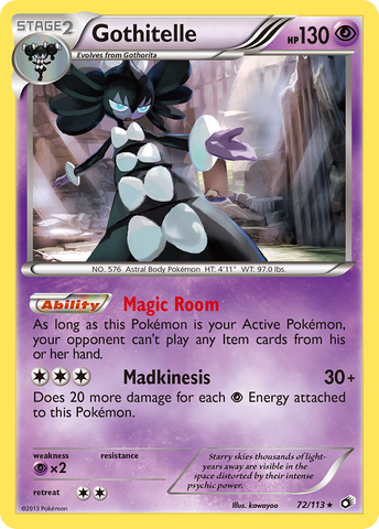Gothitelle (72/113) [Black & White: Legendary Treasures] - Comfy Hobbies