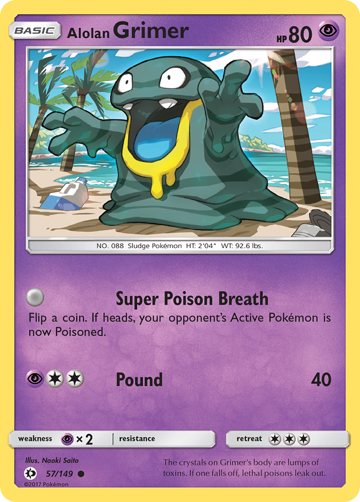 Alolan Grimer (57/149) [Sun & Moon: Base Set] - Comfy Hobbies