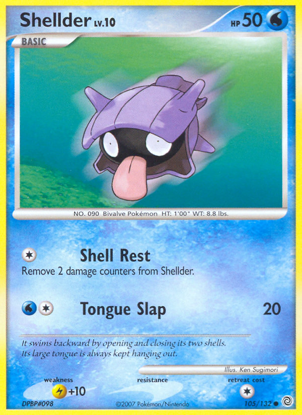 Shellder (105/132) [Diamond & Pearl: Secret Wonders] - Comfy Hobbies