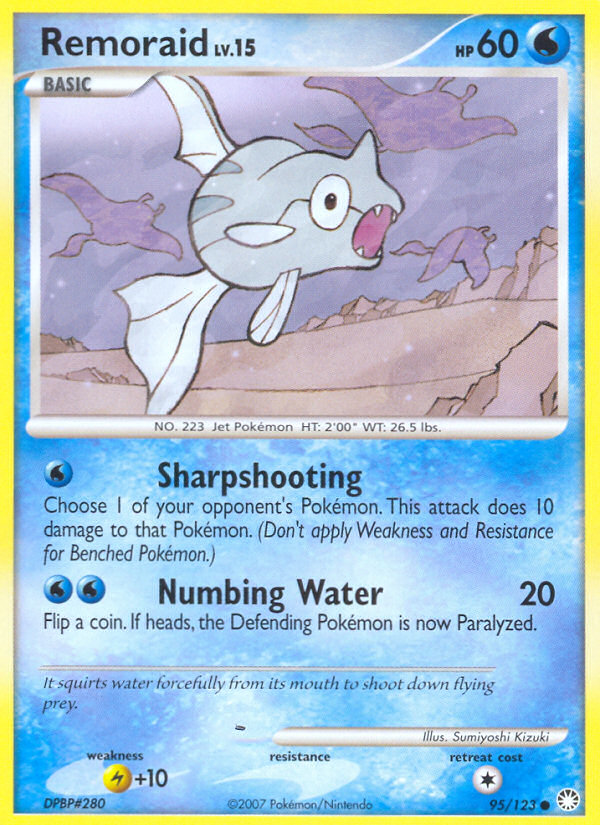 Remoraid (95/123) [Diamond & Pearl: Mysterious Treasures] - Comfy Hobbies
