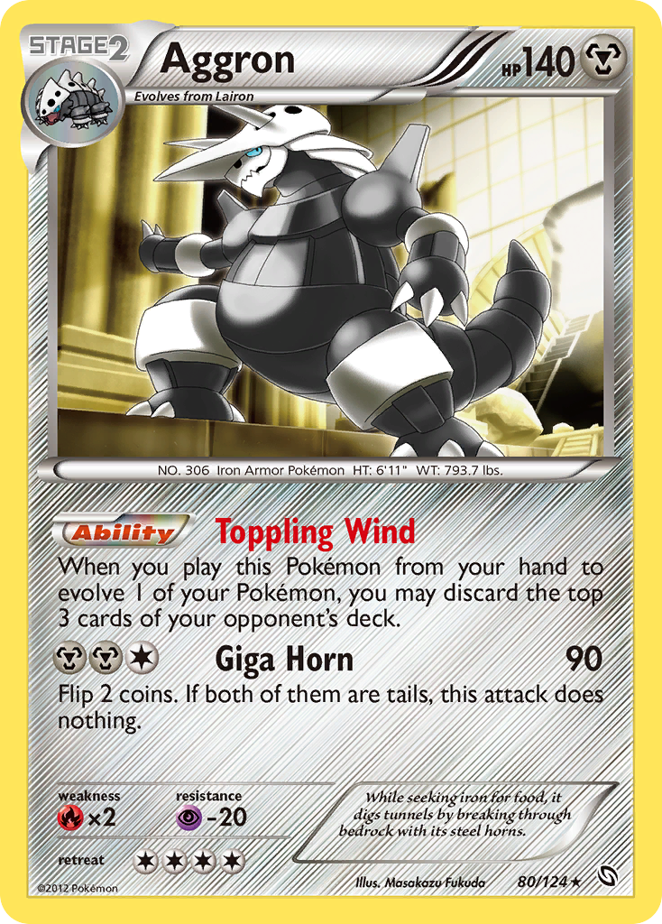 Aggron (80/124) [Black & White: Dragons Exalted] - Comfy Hobbies