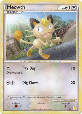 Meowth (4/30) [HeartGold & SoulSilver: Trainer Kit - Raichu] - Comfy Hobbies
