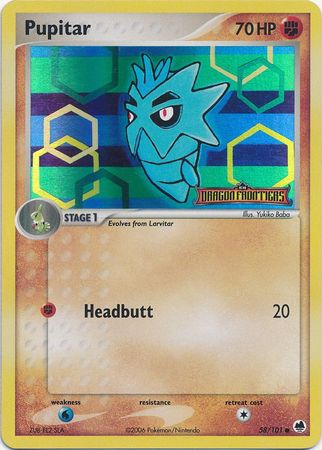 Pupitar (58/101) (Stamped) [EX: Dragon Frontiers] - Comfy Hobbies