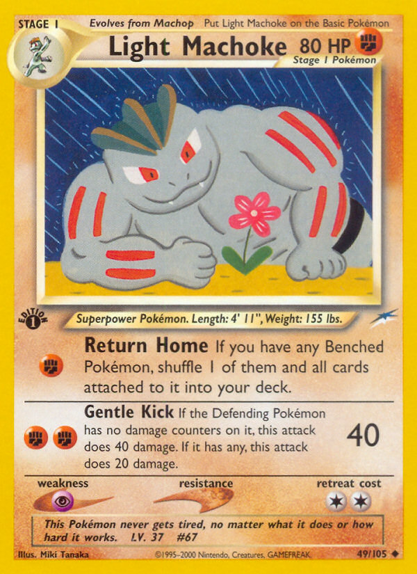 Light Machoke (49/105) [Neo Destiny 1st Edition] - Comfy Hobbies