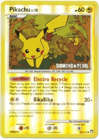 Pikachu (94/123) [Burger King Promos: 2008 Collection] - Comfy Hobbies