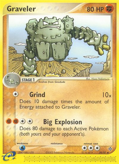 Graveler (29/97) [EX: Dragon] - Comfy Hobbies