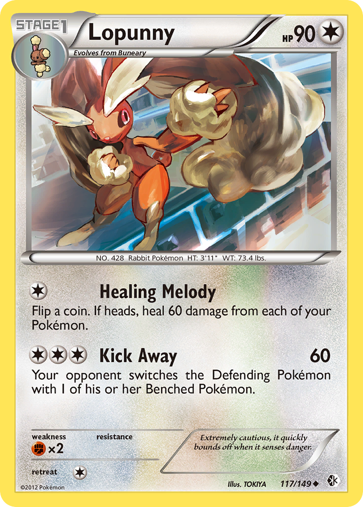 Lopunny (117/149) [Black & White: Boundaries Crossed] - Comfy Hobbies