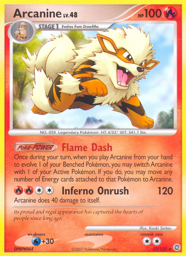 Arcanine (22/132) [Diamond & Pearl: Secret Wonders] - Comfy Hobbies