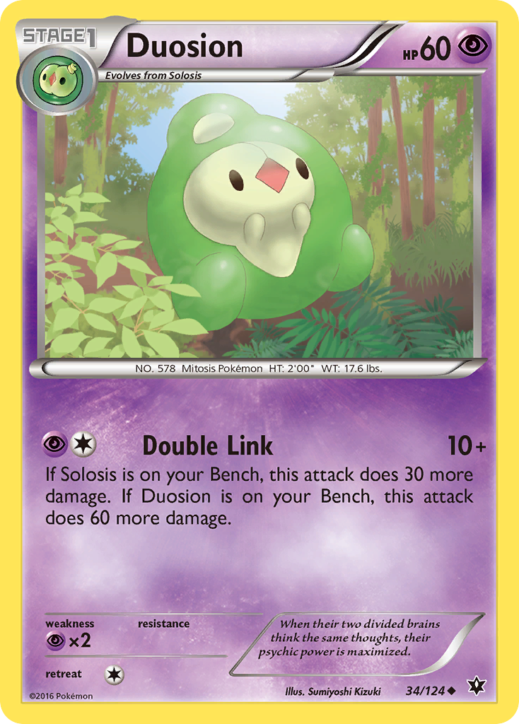 Duosion (34/124) [XY: Fates Collide] - Comfy Hobbies