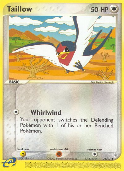 Taillow (76/97) [EX: Dragon] - Comfy Hobbies