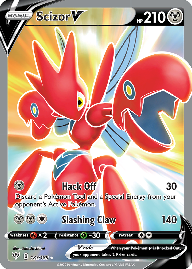 Scizor V (183/189) [Sword & Shield: Darkness Ablaze] - Comfy Hobbies