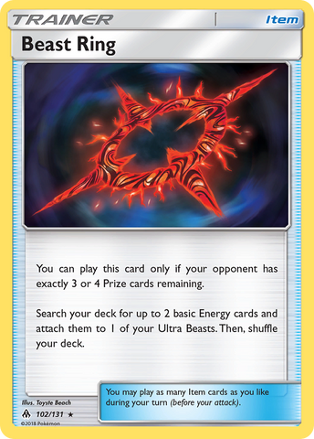 Beast Ring (102/131) [Sun & Moon: Forbidden Light] - Comfy Hobbies