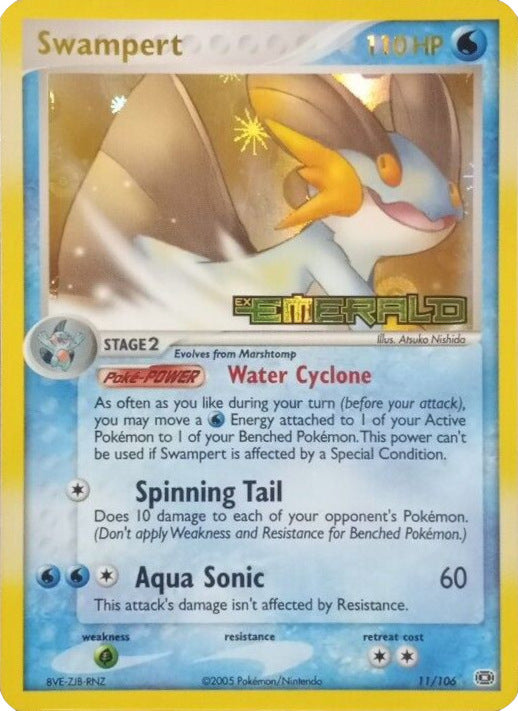 Swampert (11/106) (Stamped) [EX: Emerald] - Comfy Hobbies