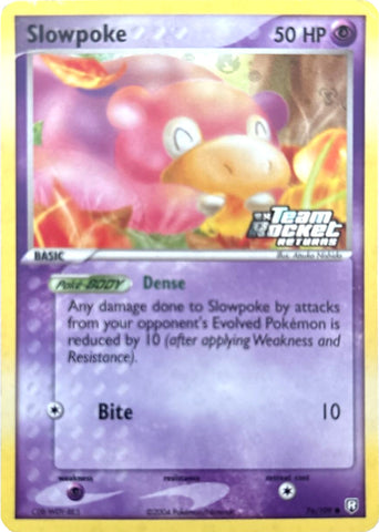Slowpoke (76/109) (Stamped) [EX: Team Rocket Returns] - Comfy Hobbies
