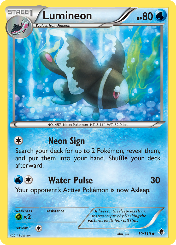 Lumineon (19/119) [XY: Phantom Forces] - Comfy Hobbies