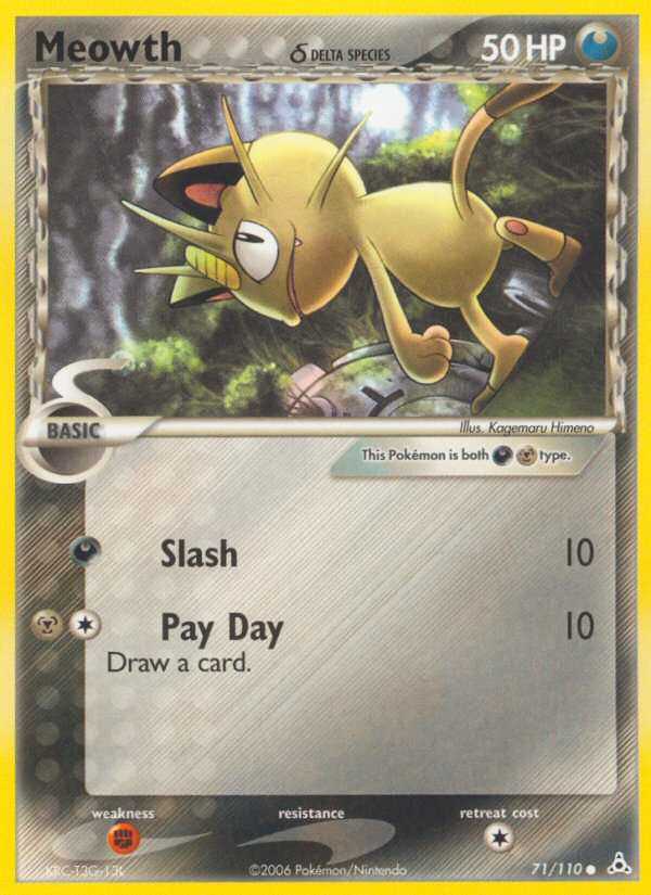 Meowth (71/110) (Delta Species) [EX: Holon Phantoms] - Comfy Hobbies