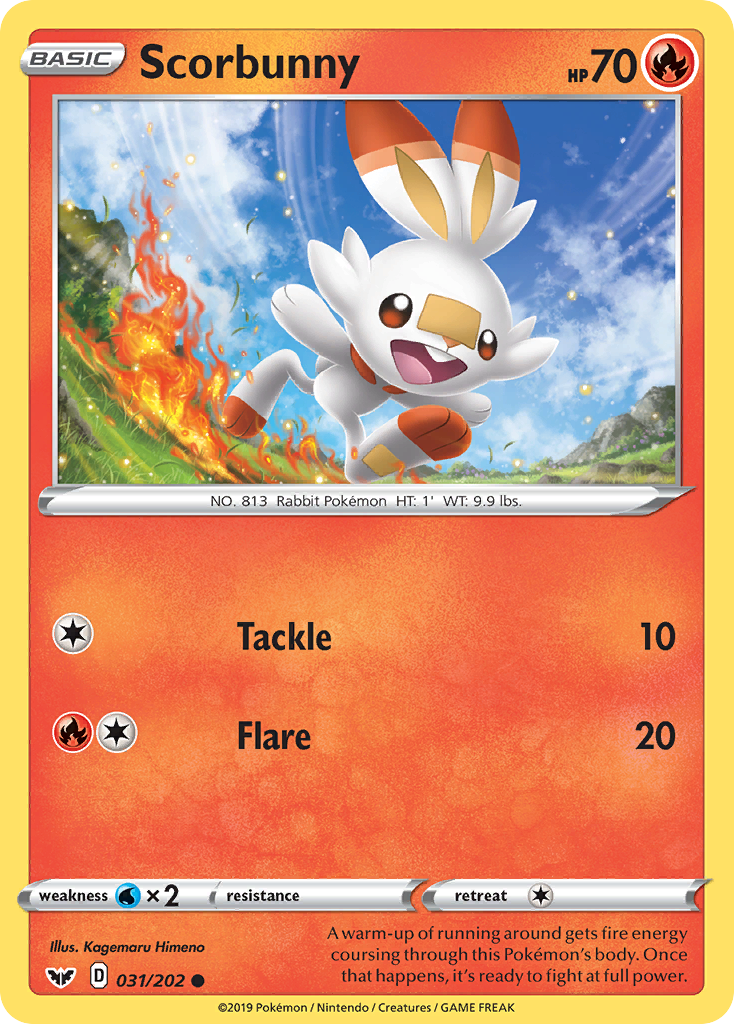 Scorbunny (031/202) [Sword & Shield: Base Set] - Comfy Hobbies