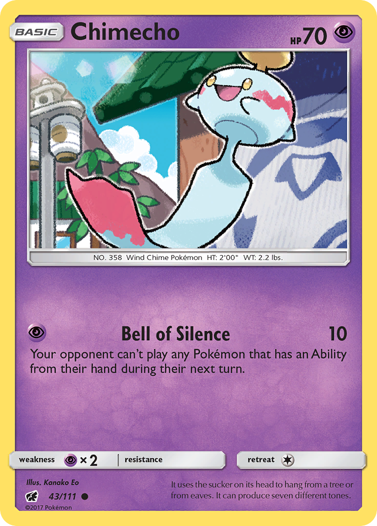 Chimecho (43/111) [Sun & Moon: Crimson Invasion] - Comfy Hobbies