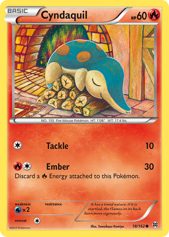 Cyndaquil (18/162) [XY: BREAKthrough] - Comfy Hobbies
