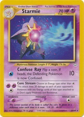 Starmie (25/64) [Neo Revelation Unlimited] - Comfy Hobbies