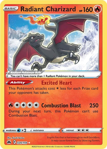 Radiant Charizard (020/159) [Sword & Shield: Crown Zenith] - Comfy Hobbies