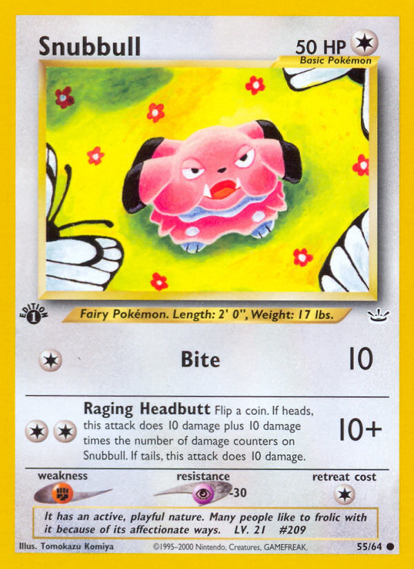 Snubbull (55/64) [Neo Revelation 1st Edition] - Comfy Hobbies