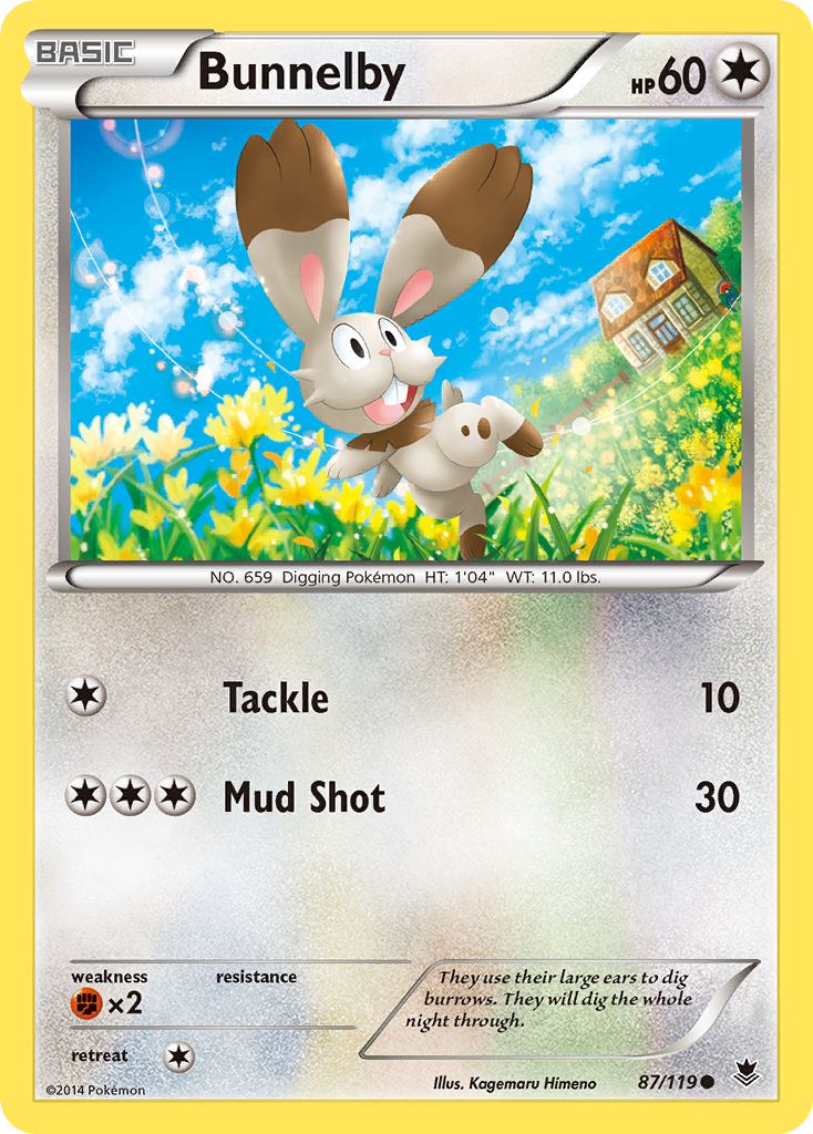 Bunnelby (87/119) [XY: Phantom Forces] - Comfy Hobbies