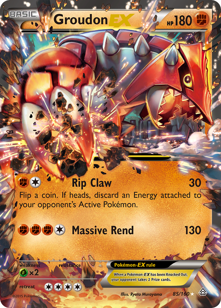 Groudon EX (85/160) [XY: Primal Clash] - Comfy Hobbies