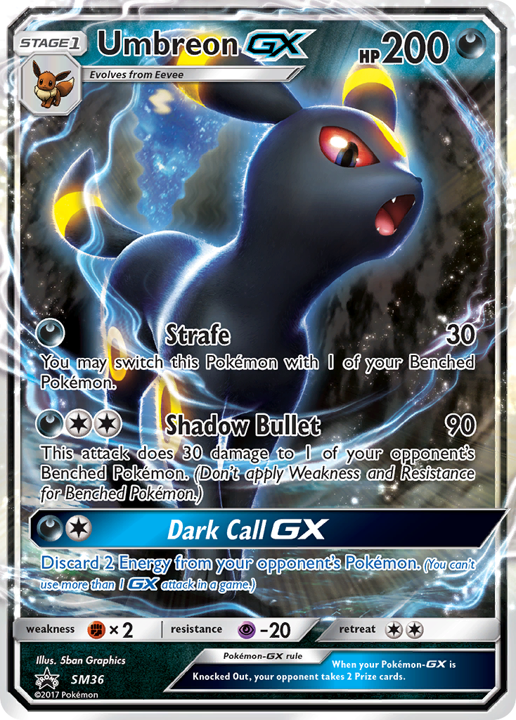 Umbreon GX (SM36) [Sun & Moon: Black Star Promos] - Comfy Hobbies