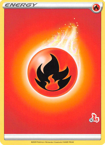 Fire Energy (Cinderace Stamp #11) [Battle Academy 2022] - Comfy Hobbies