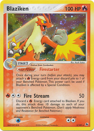 Blaziken (3/109) (Cosmos Holo) [EX: Battle Stadium] - Comfy Hobbies