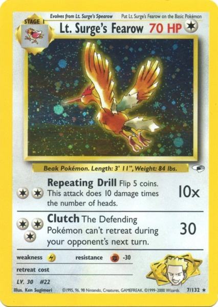 Lt. Surge's Fearow (7/132) [Gym Heroes Unlimited] - Comfy Hobbies