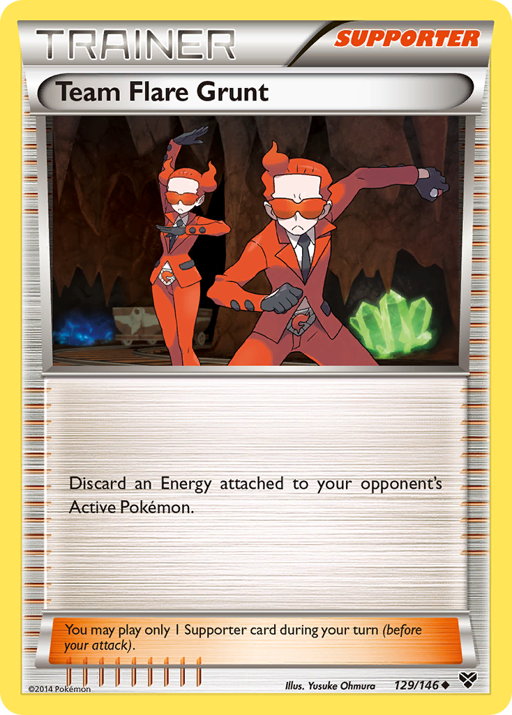 Team Flare Grunt (129/146) [XY: Base Set] - Comfy Hobbies