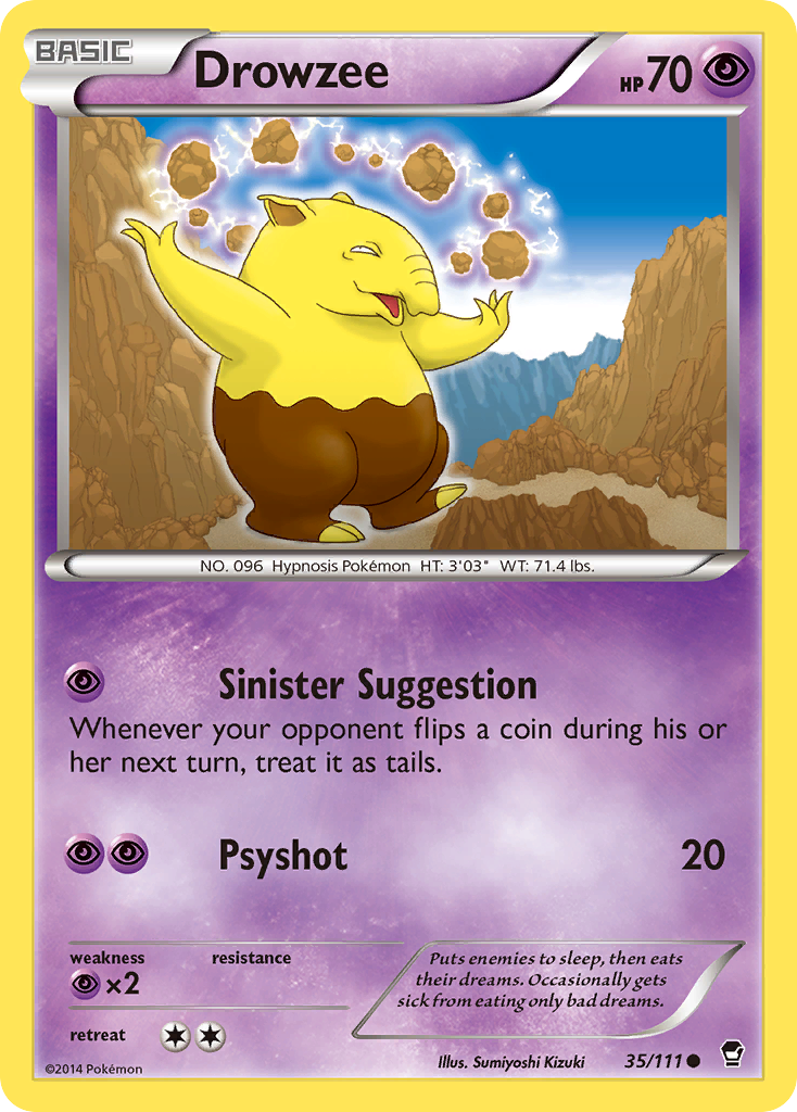 Drowzee (35/111) [XY: Furious Fists] - Comfy Hobbies