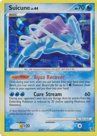 Suicune (19/132) (Cracked Ice Holo) [Diamond & Pearl: Secret Wonders] - Comfy Hobbies