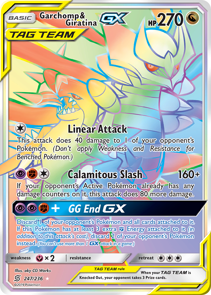 Garchomp & Giratina GX (247/236) [Sun & Moon: Unified Minds] - Comfy Hobbies